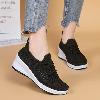 Women’s Breathable Mesh High-Heel Shoes