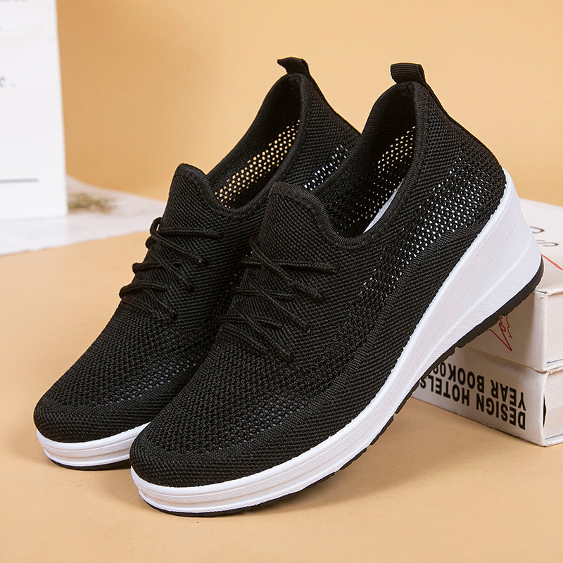 Women’s Breathable Mesh High-Heel Shoes