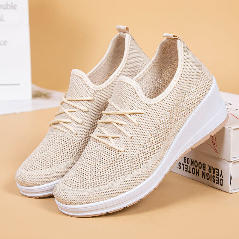 Women’s Breathable Mesh High-Heel Shoes