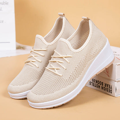 Women’s Breathable Mesh High-Heel Shoes