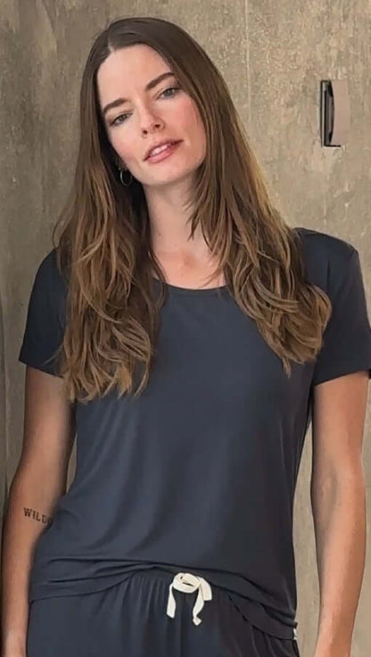 Women’s Bamboo Lounge T-Shirt & Shorts Set