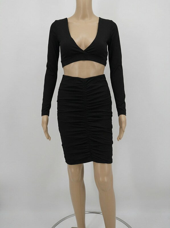 Women’s Crop Top & Mini Skirt Set