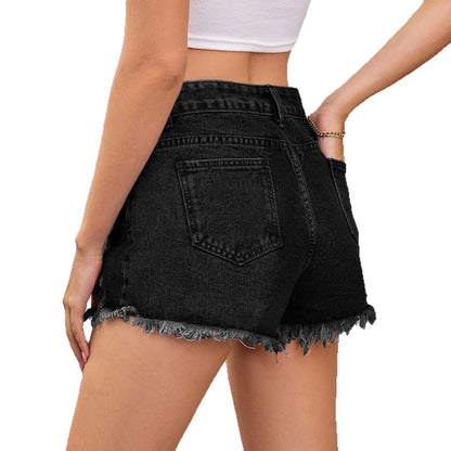 Women’s Ripped Denim Shorts